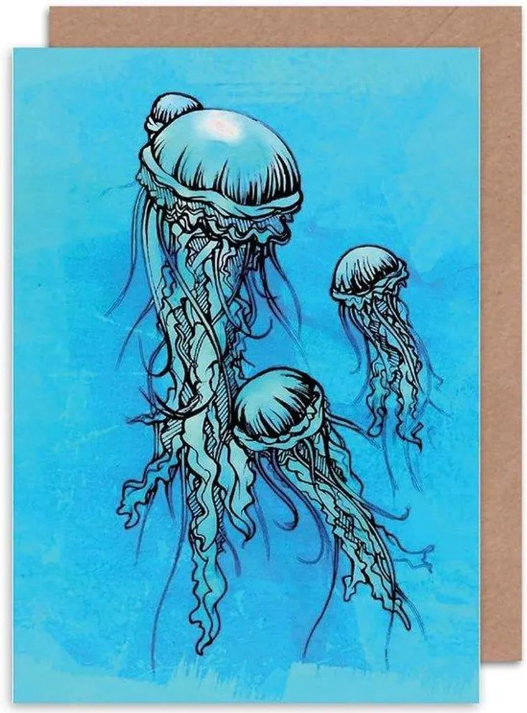 Cartes de vœux bleues rigides 17,5x12,5 cm - Finies les cartes qui plient