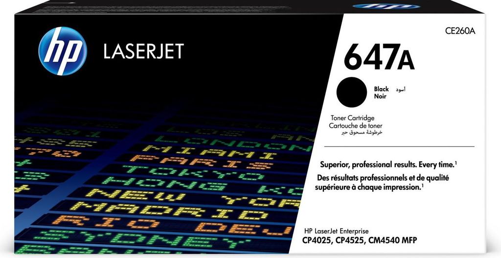 HP 647A Black Original LaserJet Toner Cartridge Cartuccia Immagine del prodotto 