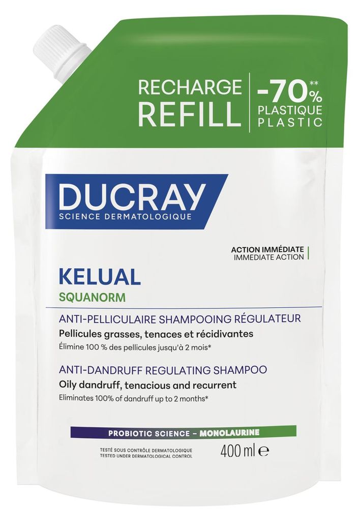 Ducray Kelual Squanorm Szampon przeciwłupieżowy Ref 400 ml Zdjęcie produktu 