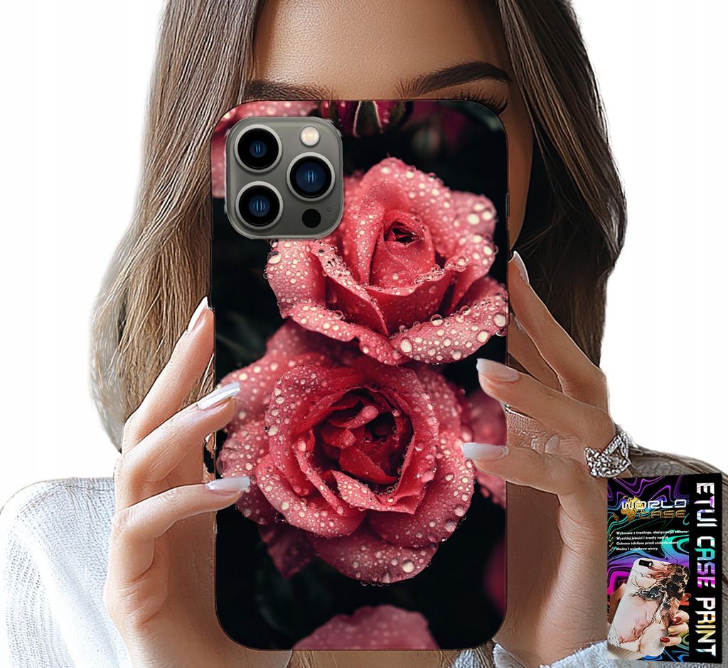 Fall Für Iphone 12 Pro - Schöne Rosa Rosen, Florale Muster, Fall