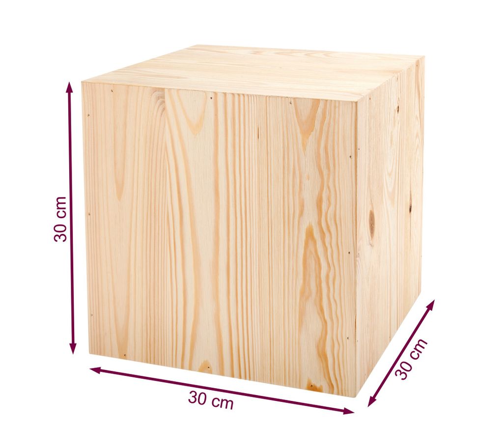 Portapiante in legno 30x30x30 cm - Portafiori fai da te da Immagine del prodotto 