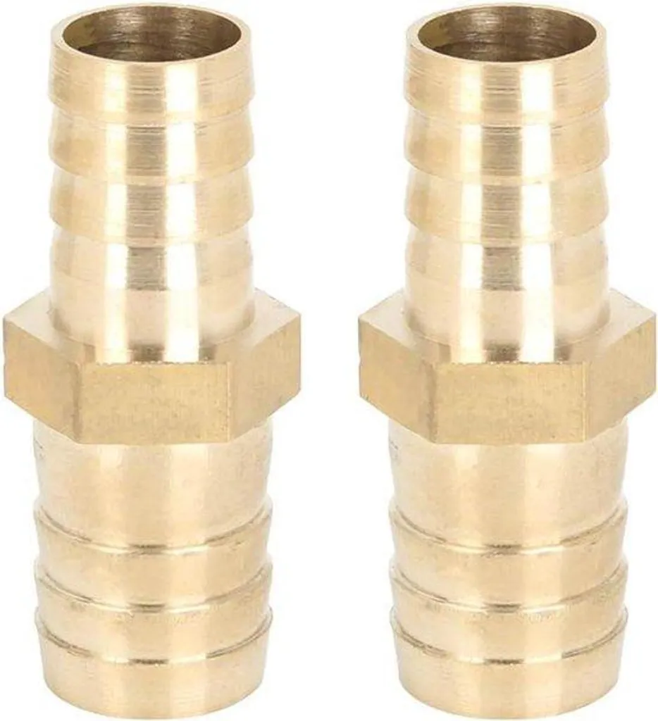 Raccord de tuyau en laiton cannelé 19 mm - 16 mm avec insert de sécurité