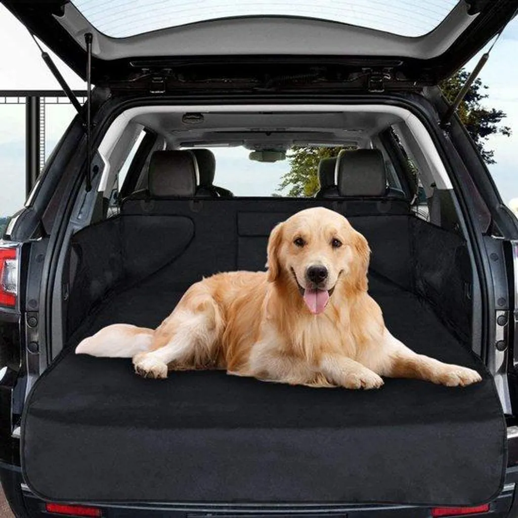 Tapis de coffre pour chien anti-griffures, bâche voiture imperméable