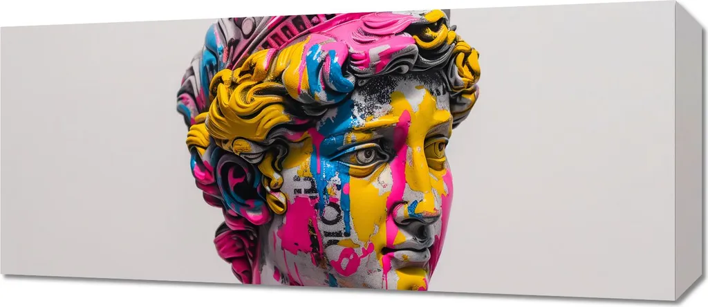 Tableau Image 70 x 30 cm Classique mais Colorée - Décoration Murale Chic