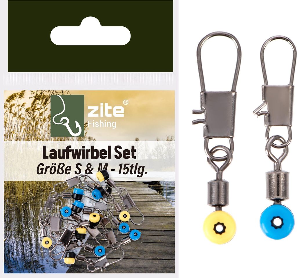Zite Fishing Laufwirbel Set 15tlg. Größen S,M