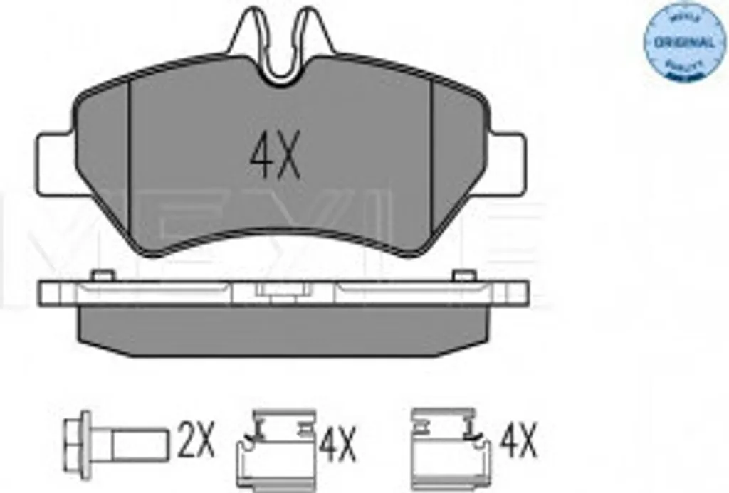 Plaquettes de frein pour utilitaire Sprinter W906 de livraison
