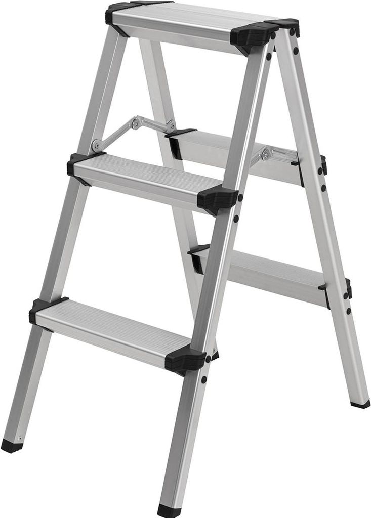 Craftfull Doppel-Klapptritt CF-131A | Aluminium-Trittleiter Produktbild 