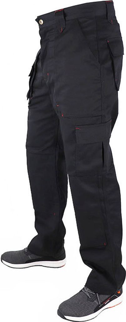 Lee Cooper Hose LCPNT206 Men's Workwear Cargo Trouser Black-W38-L31