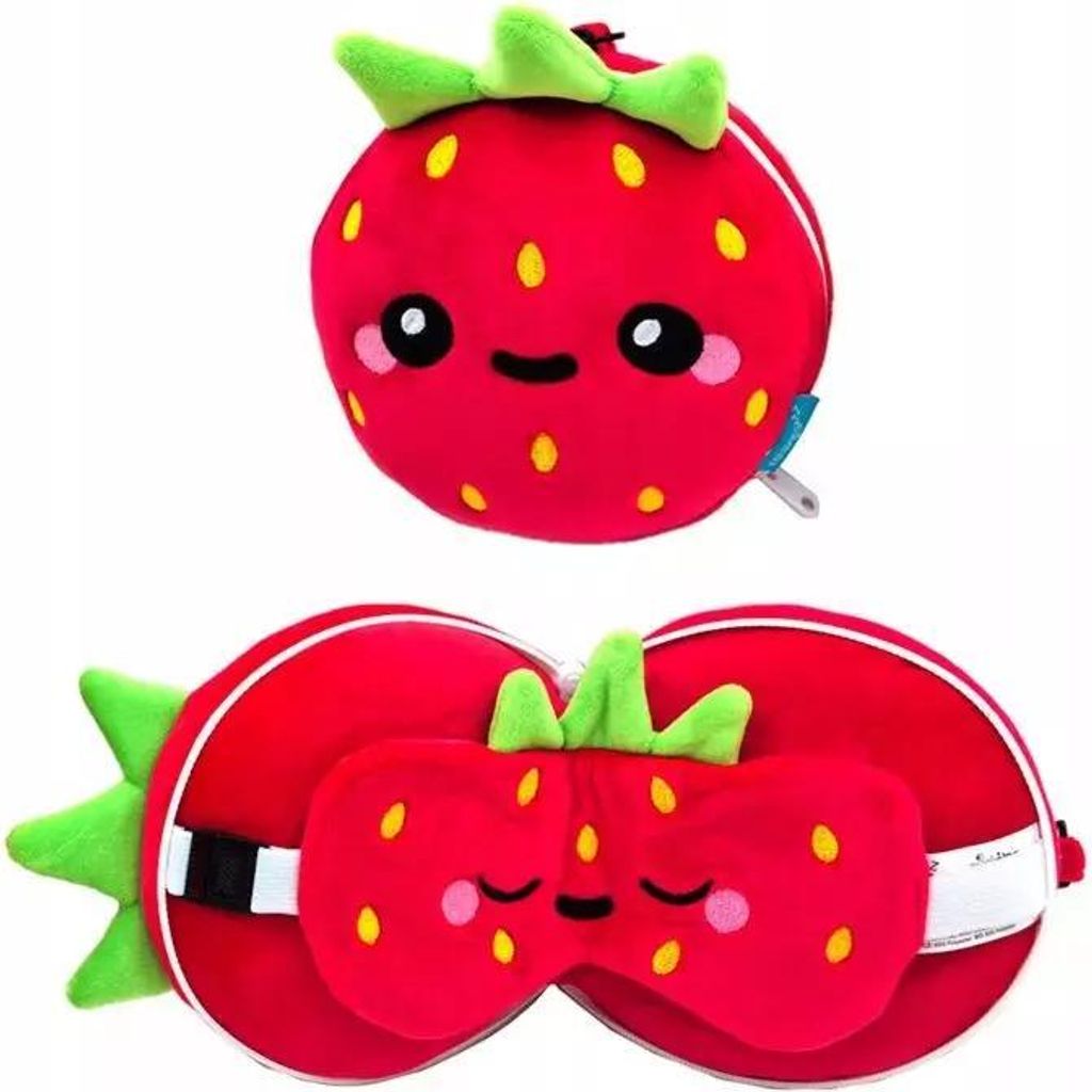 Elidi the Strawberry poduszka podróżna maseczka na oczy Zdjęcie produktu 