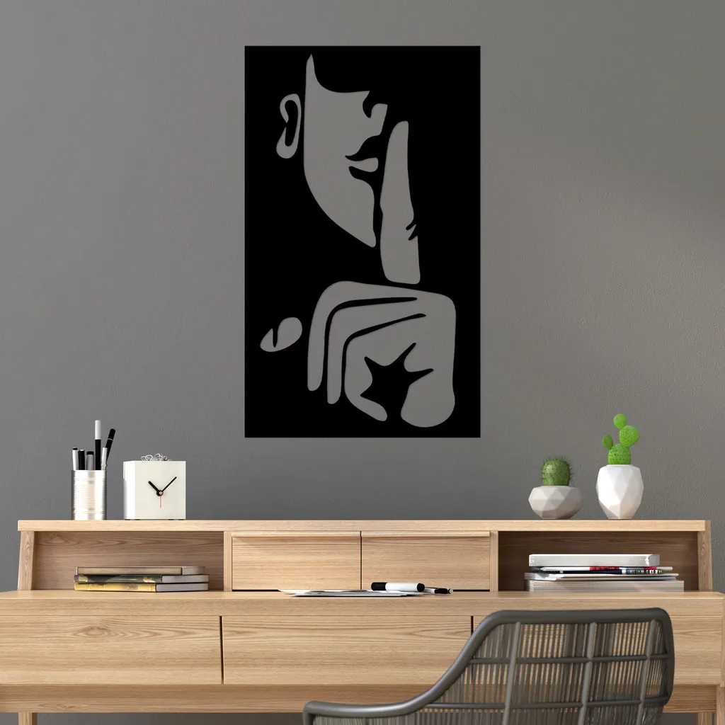 Wallity Shut-TNL2066: Eleganza in Metallo Nero per la Tua Casa