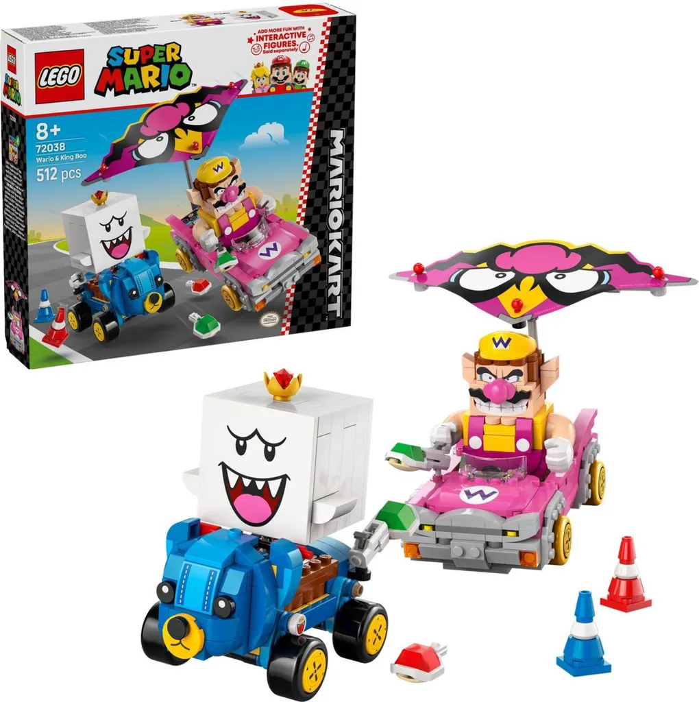 LEGO 72038 Mario Kart Wario et King Boo avec fonctions de course réelles