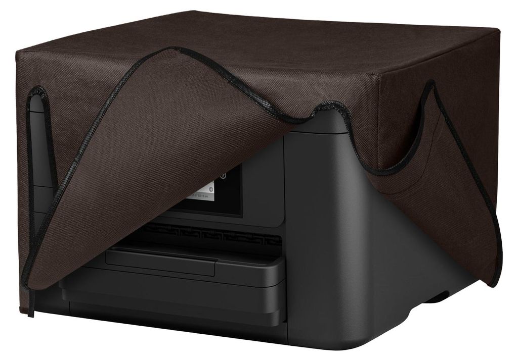 kwmobile Cover kompatibel mit Epson Workforce WF-4820 - Tasche Hülle Drucker - Staubschutzhülle Schutzhaube Schutzhülle - Chocolate