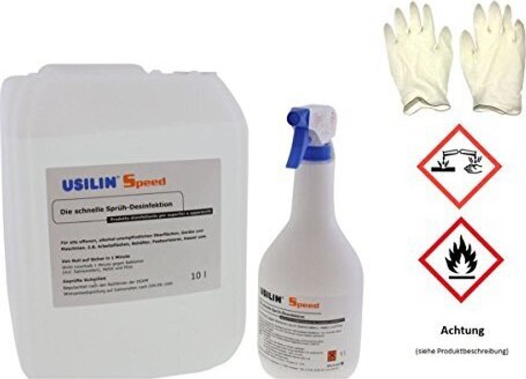 Usilin SPEED Sprühdesinfektion 10 l + praktische 1 l Produktbild 