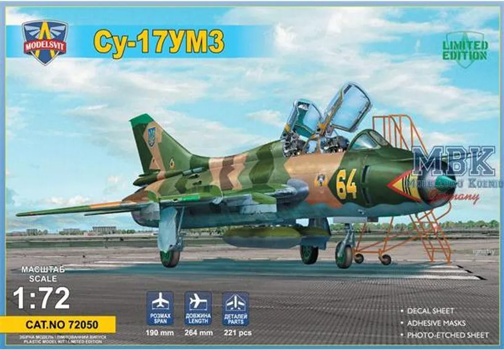 Maquette Sukhoi Su-17UM3 biplace avec ajustements haute précision