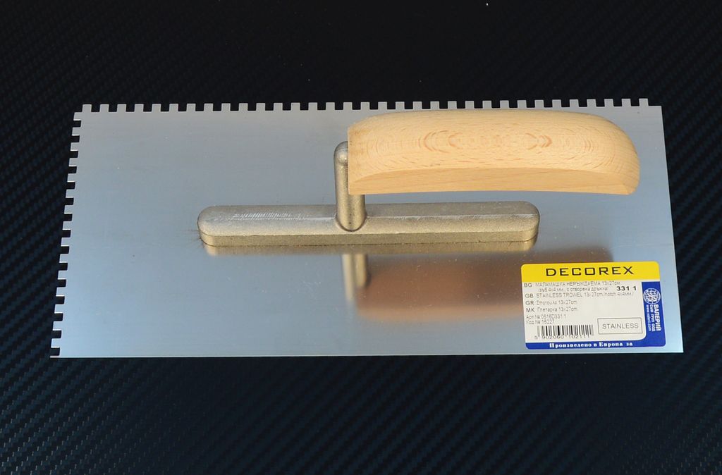 Edelstahl Zahnkelle Zahnspachtel Glättekelle Kelle, Zahne 4x4mm