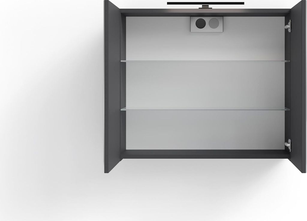 byLIVING SPREE zrcadlová skříňka / Matný antracitový korpus Obrázek produktu 