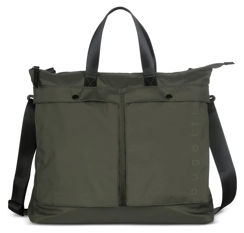 Sacoche ordinateur portable Bugatti Legere Olive pour bureau et voyage