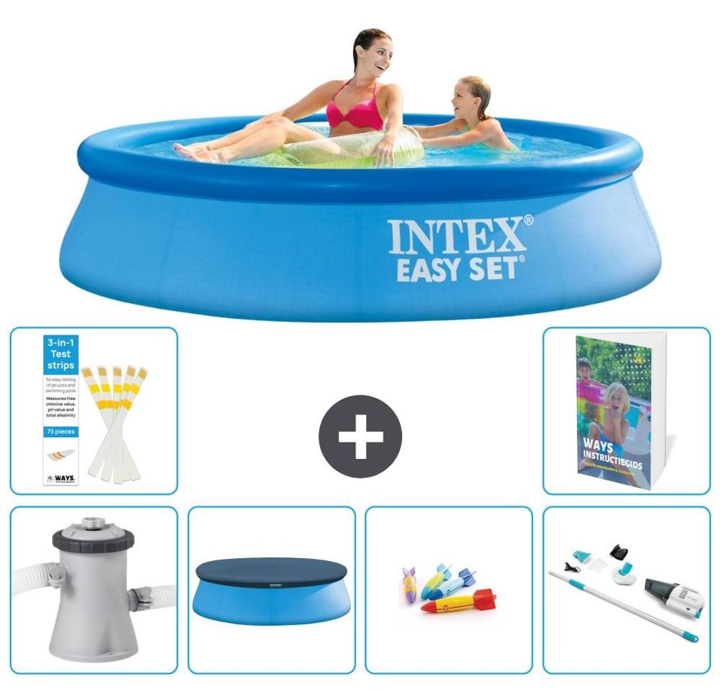 Easy Set Pool Rund - 244x61 cm - 7-teilig S269