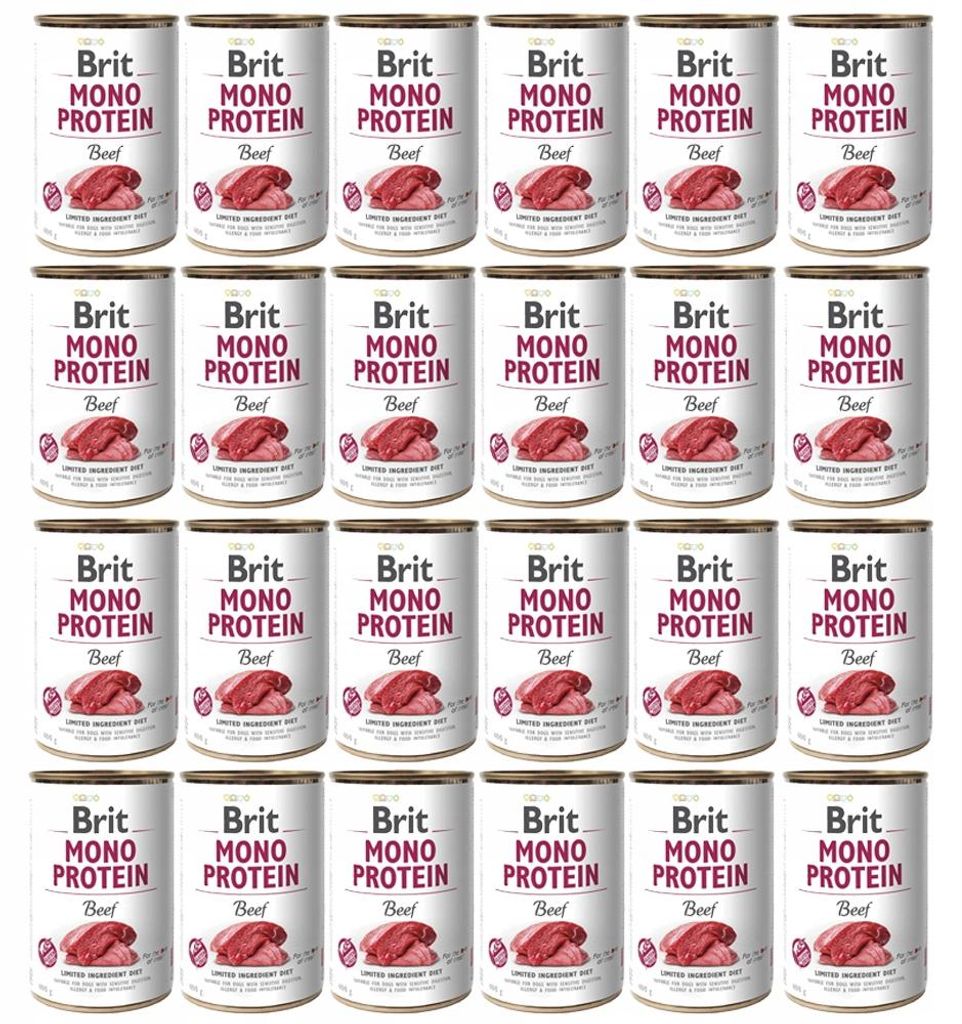 Brit Mono Protein Beef mokré krmivo pre psov 24x400g Obrázok produktu 