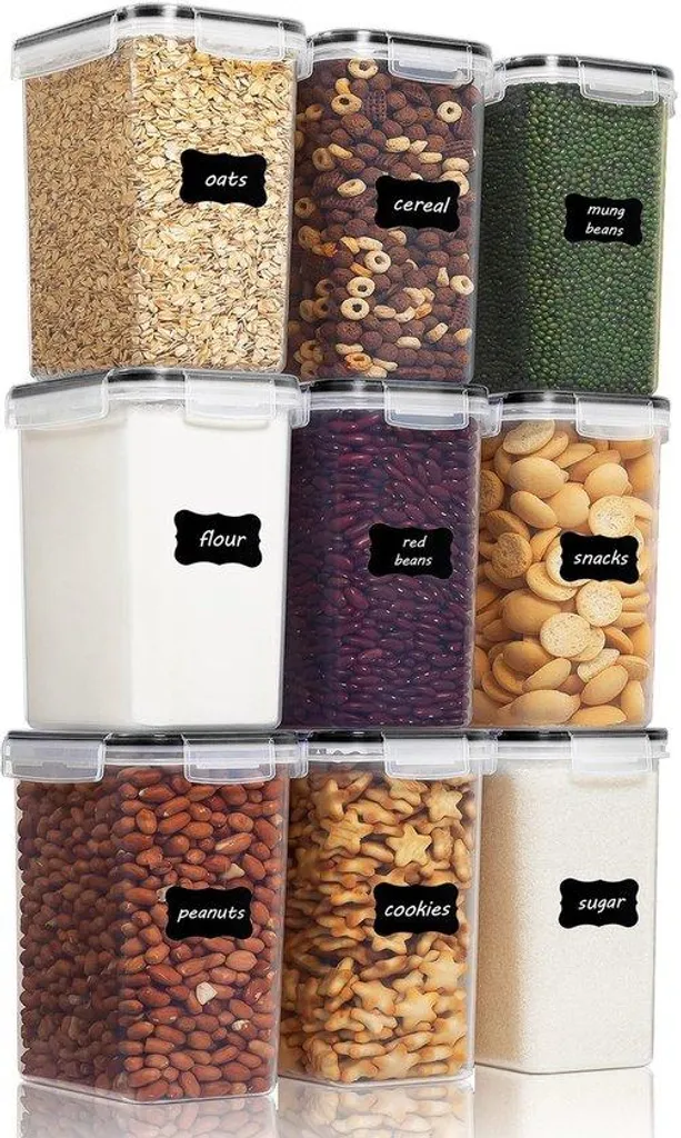 Conteneur alimentaire hermétique lot de 9 pièces pour ranger la cuisine