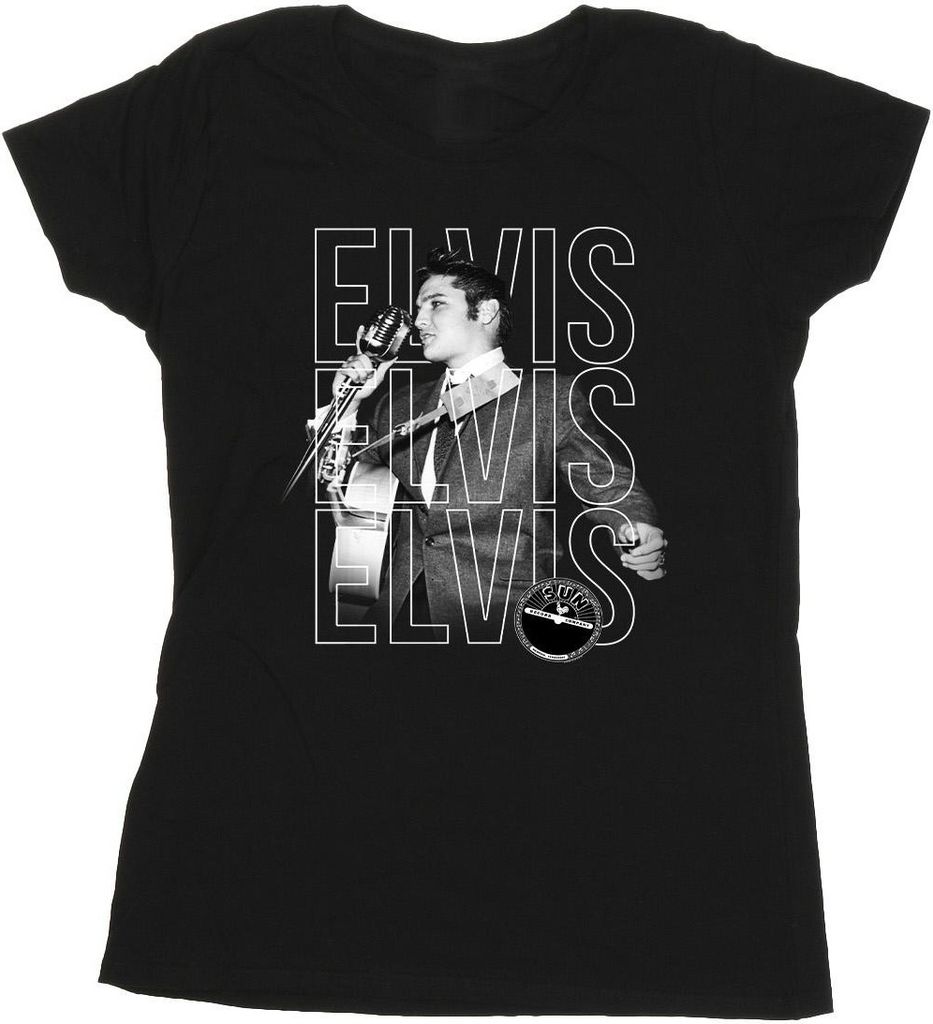 Elvis - T-Shirt für Damen BI37844 (XL) (Schwarz)