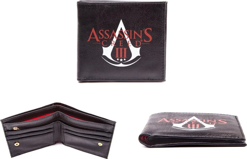 Portafoglio Ufficiale AC3 con Cerniera e Clip - Accessorio Gaming