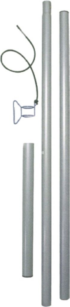 EDUPLAY 160011 Stahlmast-Set für Sonnensegel, 2-teilig, Produktbild 