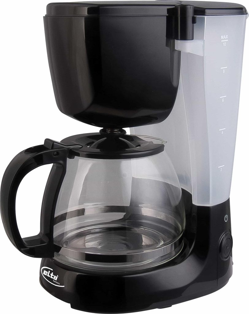 Elta Kaffeemaschine Edelstahl Filterkaffeemaschine Glas Kanne Kaffee Maschine