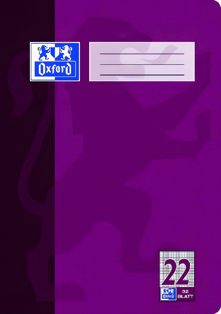 Oxford Schulheft A4 32 Blatt Lineatur 22 (kariert) 10Stk Immagine del prodotto 