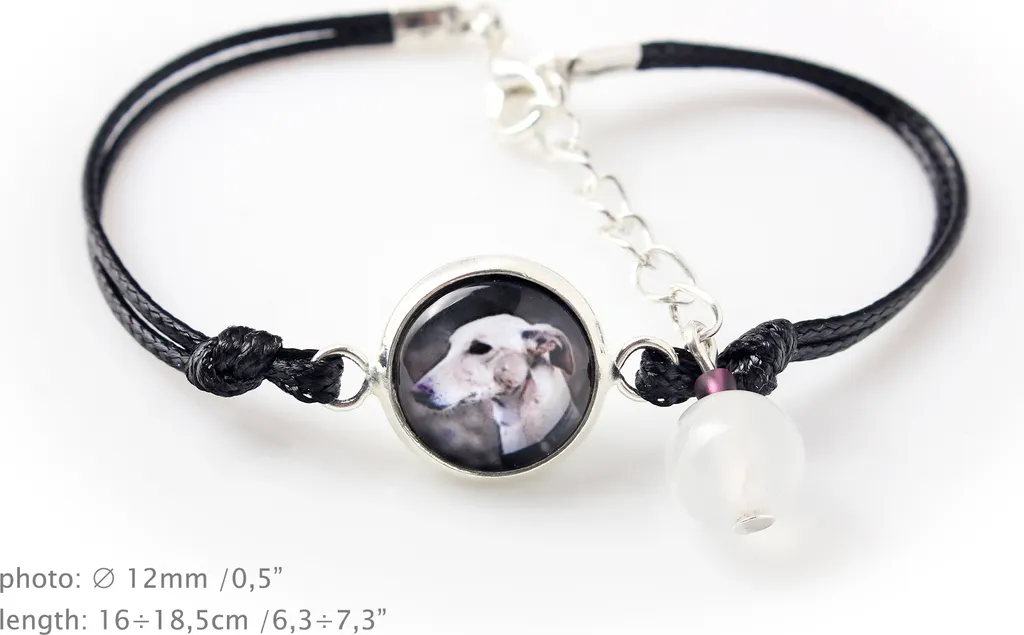 Art-Dog Set Gioielli Greyhound Realizzato a Mano con Foto Originale