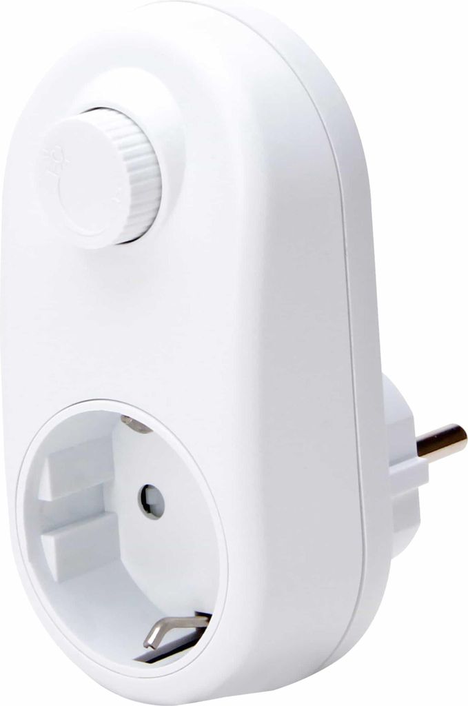 Kopp Zwischenstecker mit Zähler Schalter Dimmer Geräteschutz LED Schutzkontakt Zwischenstecker mit LED-Dimmer