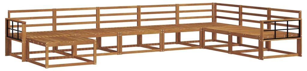 vidaXL Outdoor-Sofagarnitur 8 pcs Natur Massivholz Akazie