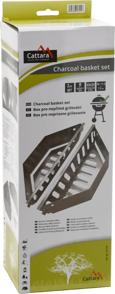 Boîte à grillade indirecte en acier pour une cuisson saine et homogène