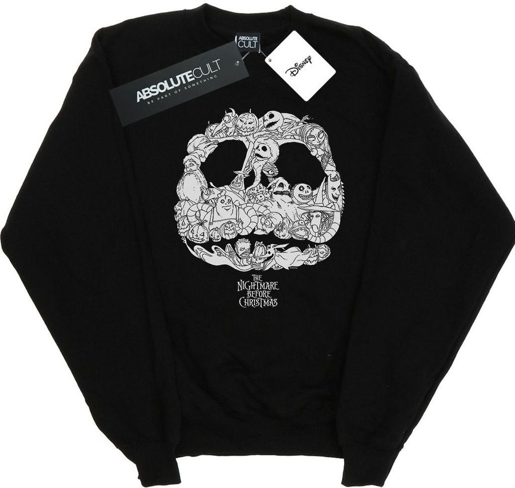 Disney - "Nightmare Before Christmas Jack-O-Lanterns" Sweatshirt für Herren BI42639 (S) (Schwarz)
