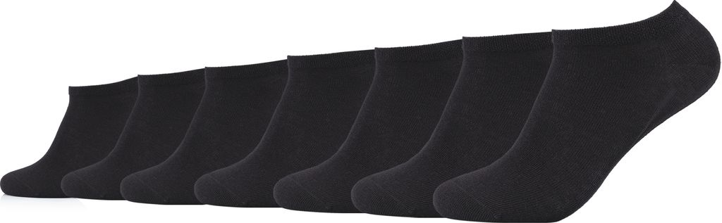 Camano Sneakersocken ca-soft ca-soft 7er Pack Bund ohne Gummidruck schwarz 39-42