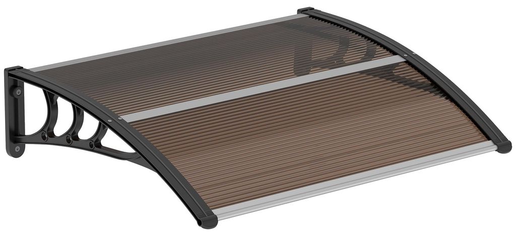 Outsunny, tettoia per porta d'ingresso, dimensioni 120 x 75 Immagine del prodotto 