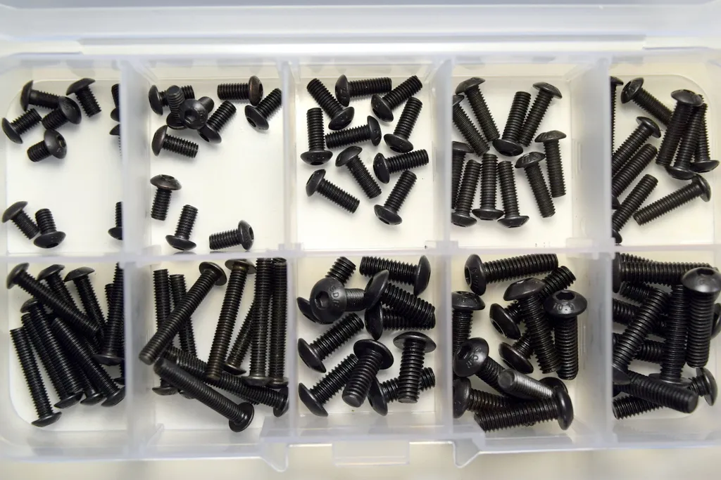 Vis à tête ronde Absima haute résistance en acier - Pack de 100 unités