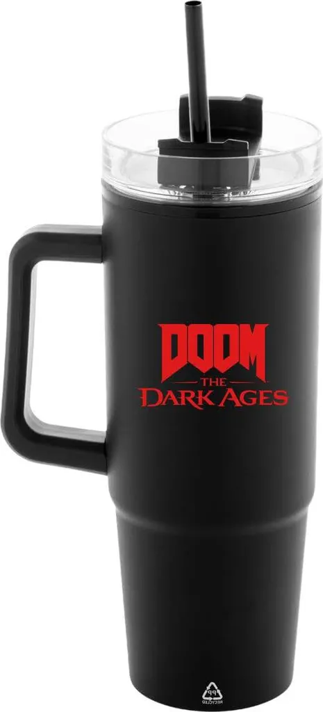 Gobelet Isotherme de 1180 ml Doom Dark Ages Inox avec Paille Intégrée