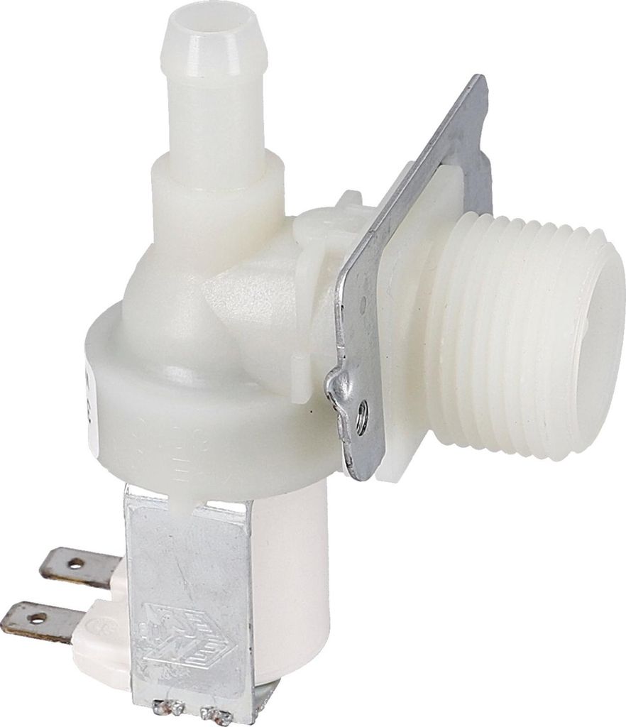 Bitron/ Elbi 33190150 Magnetventil 1-fach 90° 12mmØ passend für Candy 25686057 in Waschmaschine Geschirrspüler Eisbereiter