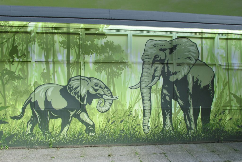 hansepuzzle 85989 - Elefant Puzzle, 2000 Teile, Hintergründe, 90,0 x 60,0cm mit hochwertiger Aufbewahrung, Kartonbox & Beutel