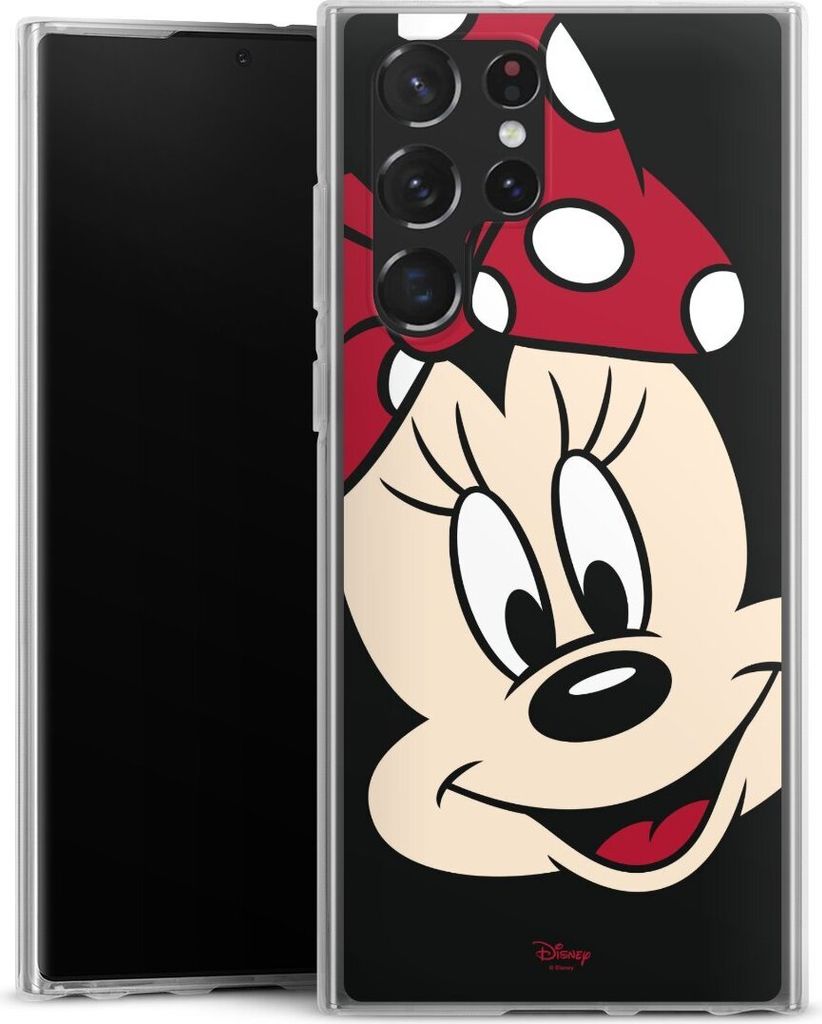 DeinDesign Handyhülle für Samsung Galaxy S22 Ultra Silikon Hülle Case Smartphone Schutzhülle Disney Minnie Mouse Offizielles Lizenzprodukt