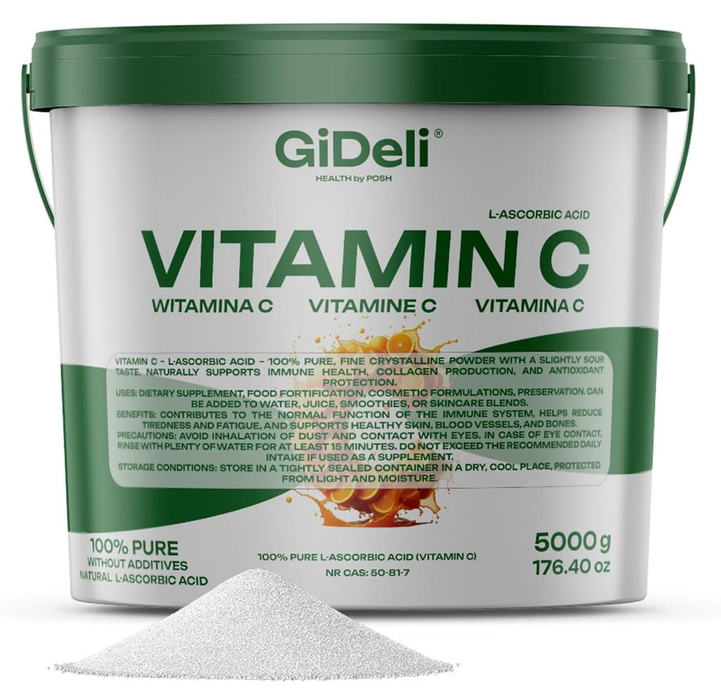 Vitamine C, 5 kg, poudre Reine L-Ascorbique, 100% pure, Image du produit 