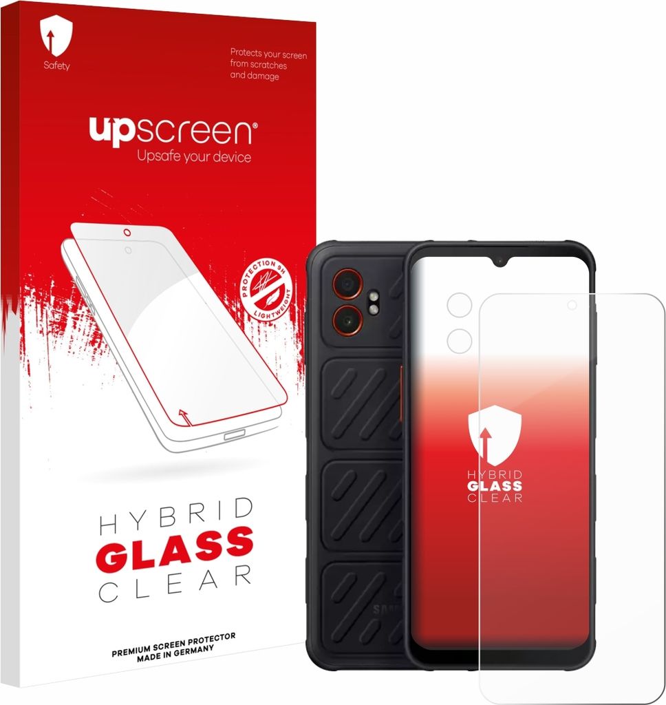 upscreen Schutzglas für Samsung Galaxy XCover 7 Pro (Display+Kamera) Schutzfolie Panzer Folie Glas Display Schutz klar