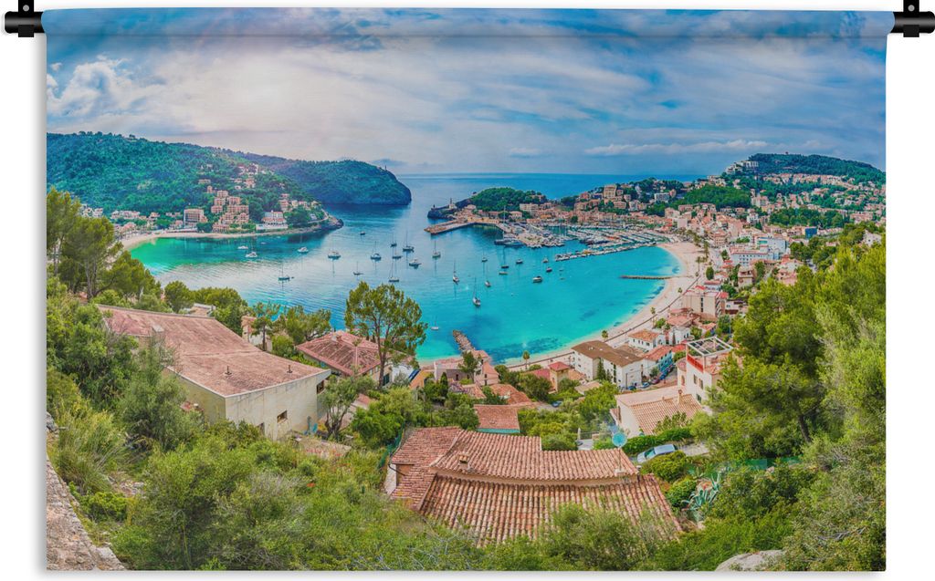 MuchoWow® Wandteppich Wandbehang Strand - Meer - Mallorca - Produktbild 
