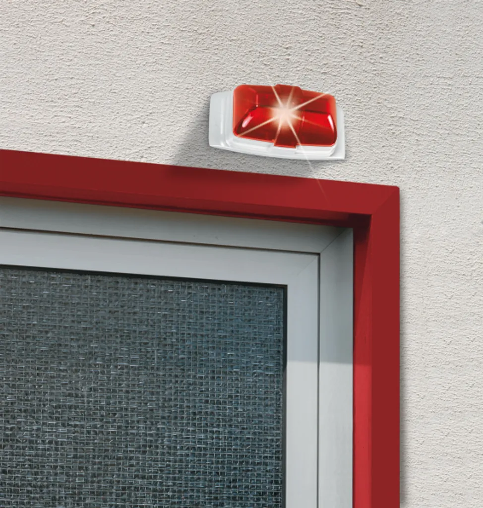 Feu à Éclats Rouge ABUS SG1670 pour Système d'Alarme et Alerte de Sécurité