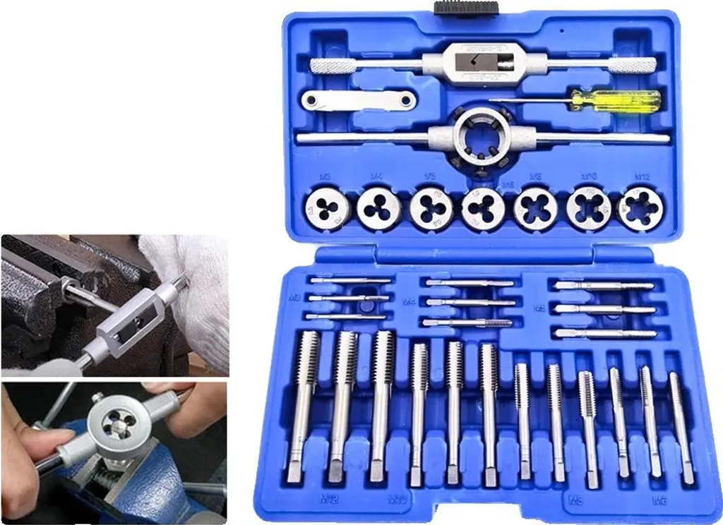 Assortiment tarauds et filières HSS pour réparation de filetage M3-M12