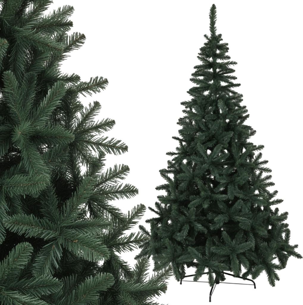 Künstlicher Weihnachtsbaum RUHHY 210 cm Dichte Premium-Jodler „Wie Echt“, Formbare Zweige mit starkem Draht, Stabiler Ständer