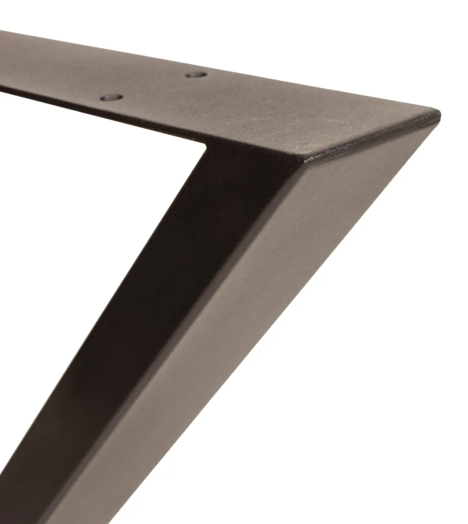 Pied de table industriel noir 70cm - Support robuste pour bureau et table - 5