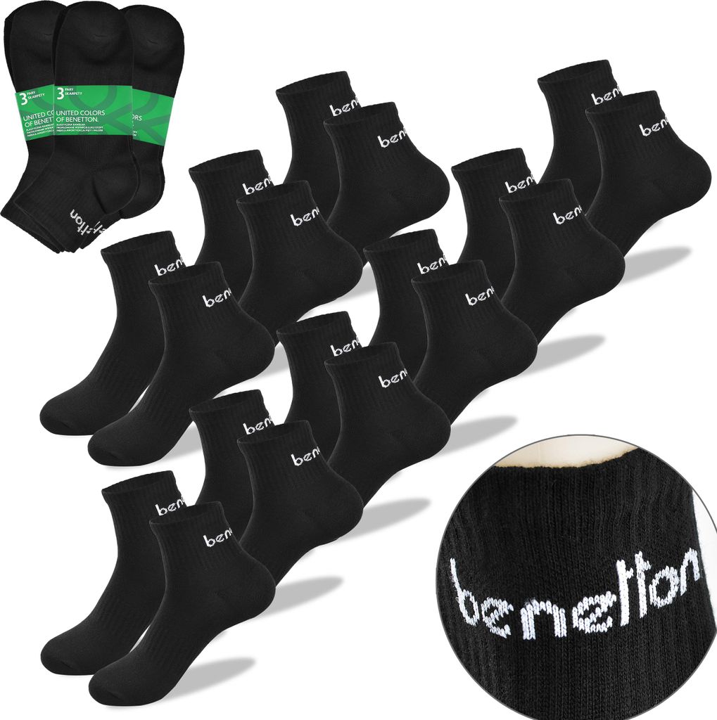 UNITED COLORS OF BENETTON Herren-Socken 9 Paar Mix Baumwolle