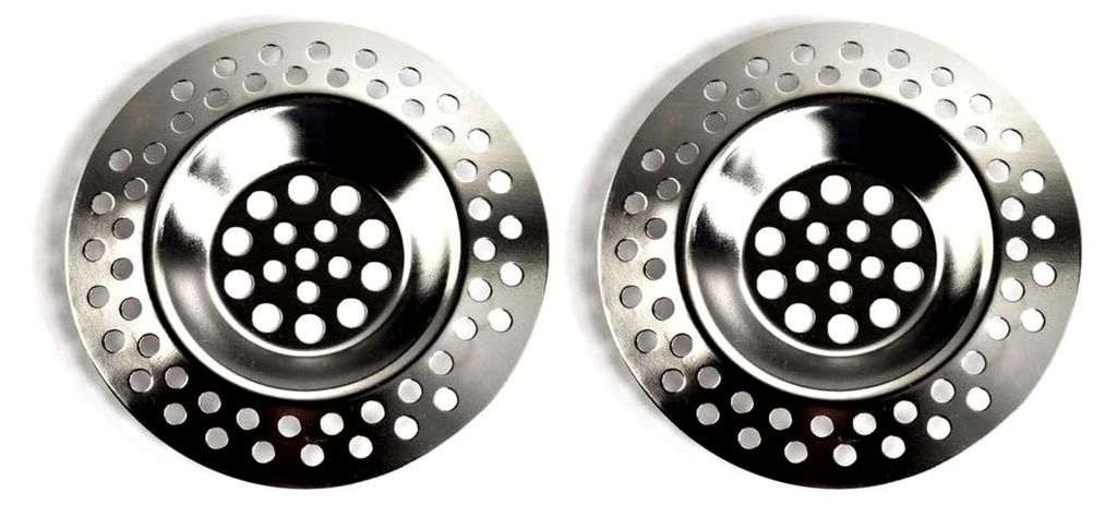 2 Stück Ausgussfilter für Waschbecken Abflüsse aus Edelstahl